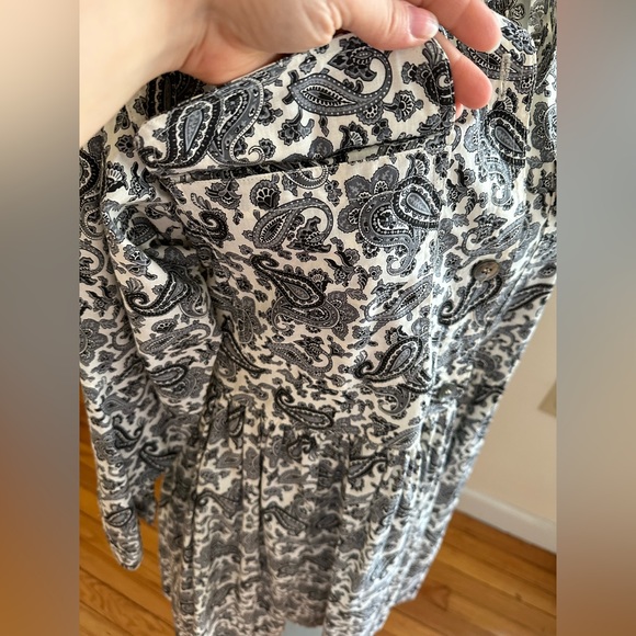I. Magnin Danny Noble  Vintage Paisley Designs Print Dress Long Sleeves Size S - Picture 5 of 14